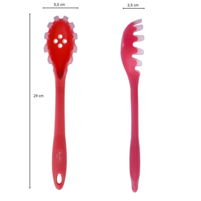 Pegador de Macarrão de Silicone Vermelho Belle Pot - Imagem 2